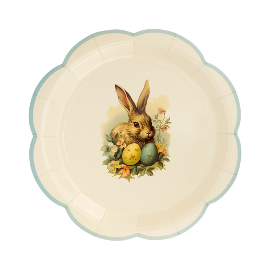 Vintage Easter Paper Plates - 8pk