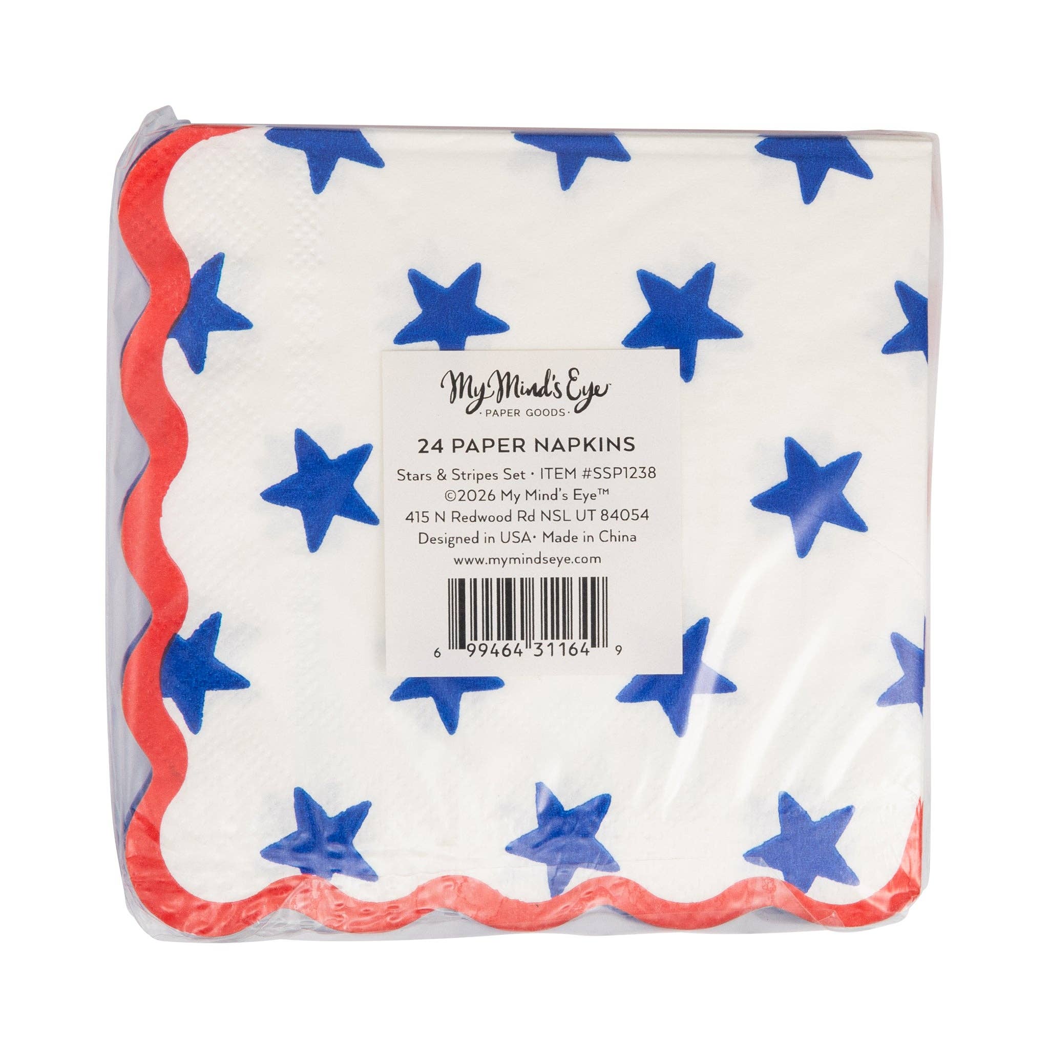 My Mind’s Eye Stars and Stripes Cocktail Napkin - Thumbnail 4