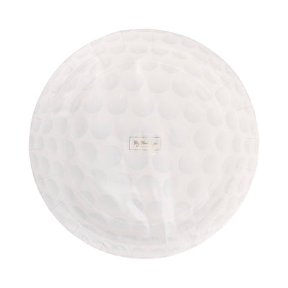 Golf Ball Shaped Paper Plates - 8pk