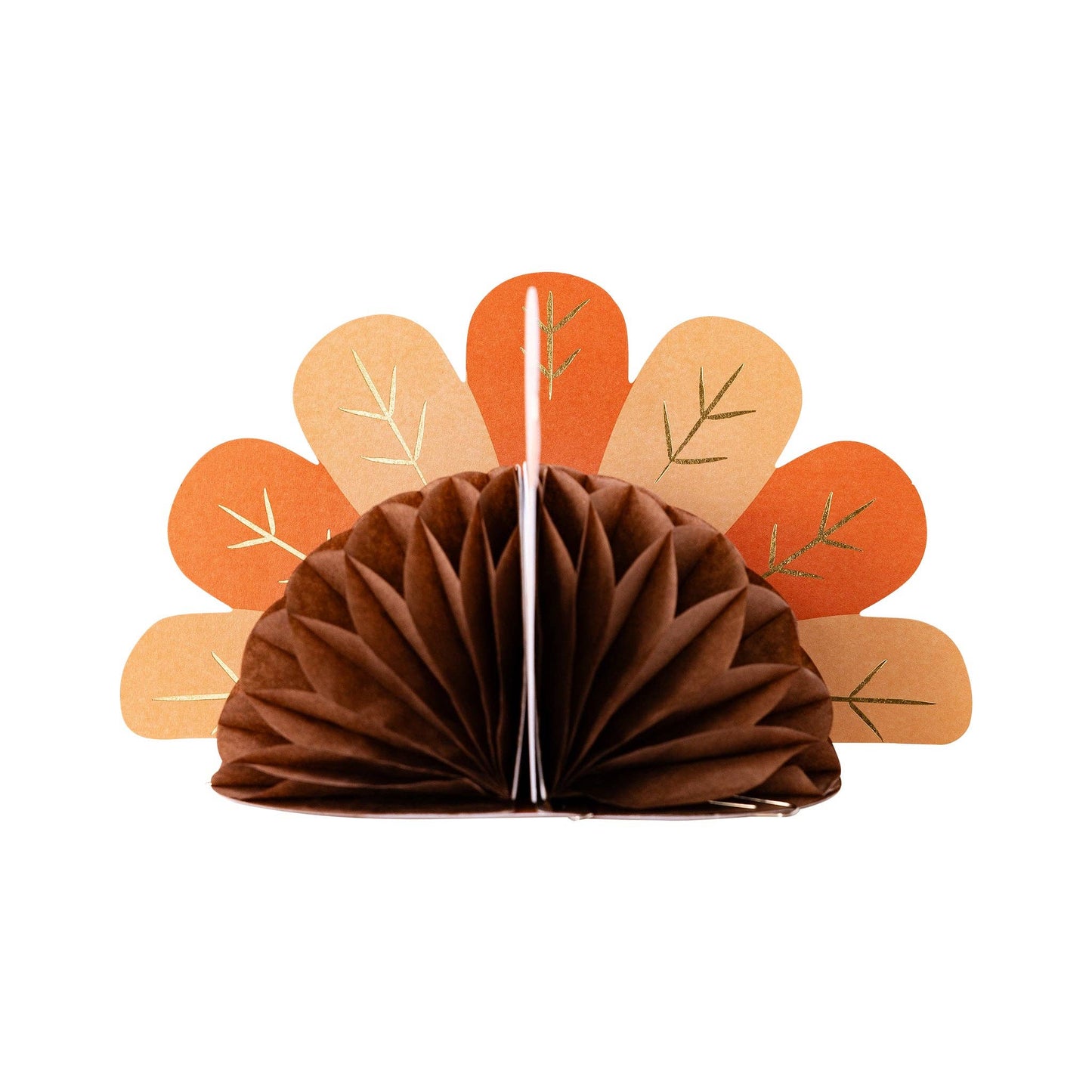 Honeycomb Turkey Thanksgiving Centerpieces - 3pk