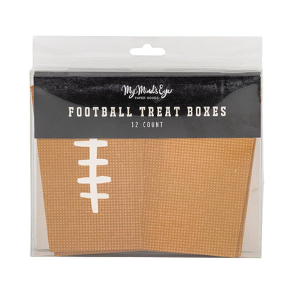 Football Paper Treat Boxes - 12pk
