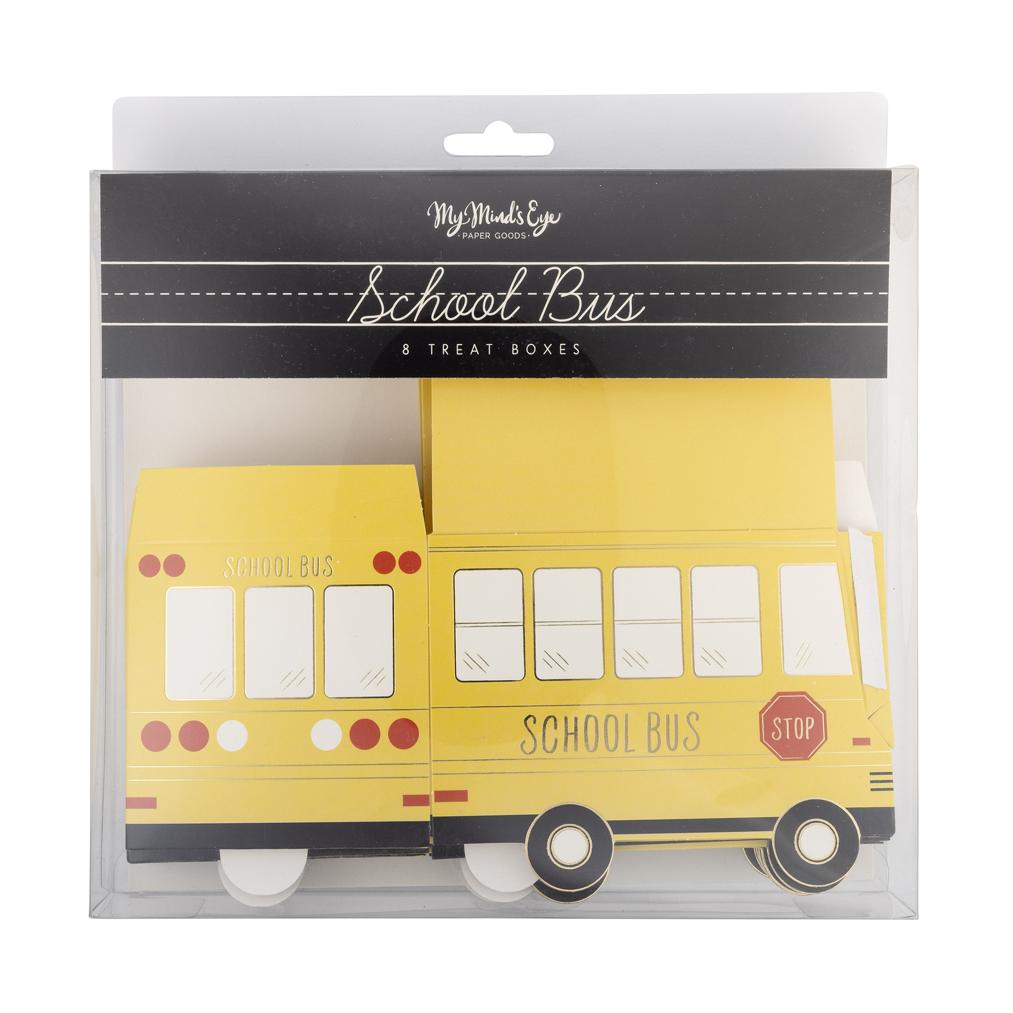 School Bus Party Favor Treat Boxes - 8pk