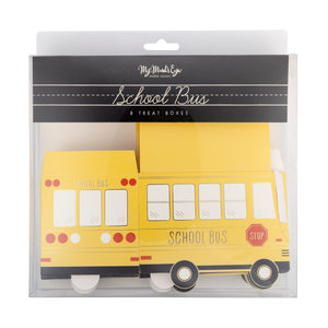 School Bus Party Favor Treat Boxes - 8pk