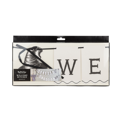 Welcome Witches Halloween Banner Set