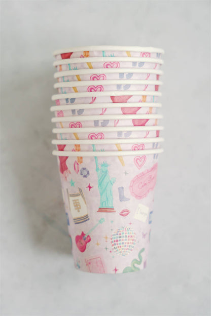 Swifty Era Icons Paper Party Cups - 10pk