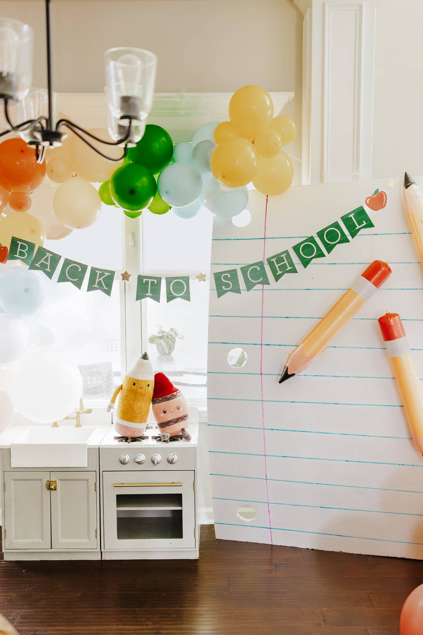 Back to School Chalkboard Flag Banner