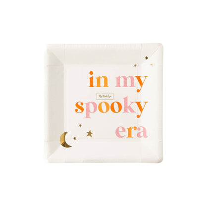 Halloween Spooky Era Square Paper Plates - 8pk