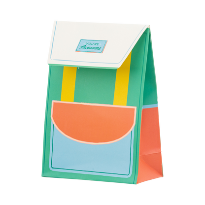 School Backpack Shaped Treat Bags - 8pk