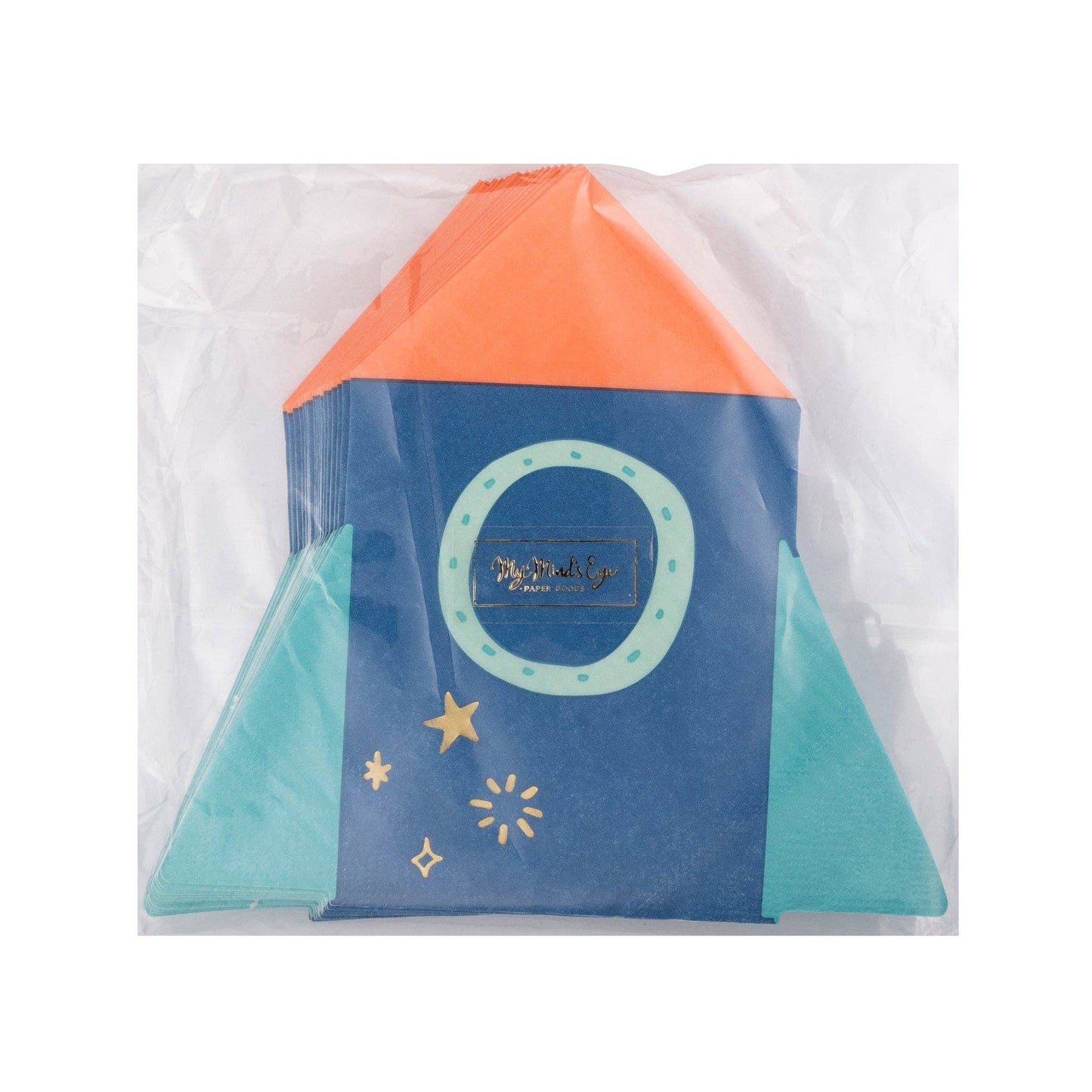 Rocket Shaped Paper Napkins - 18pk