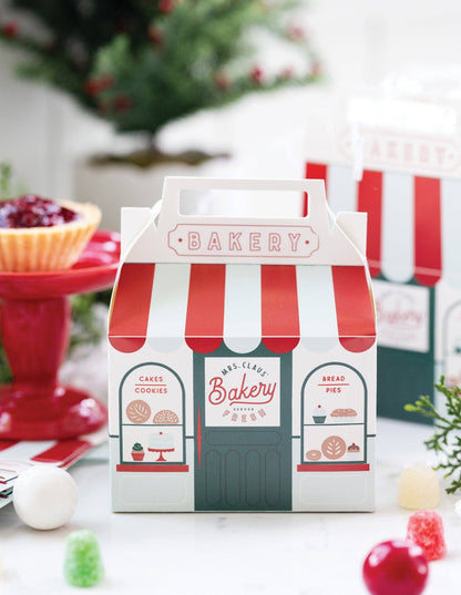 Mrs. Claus' Bakery Christmas Favor Treat Boxes - 6pk