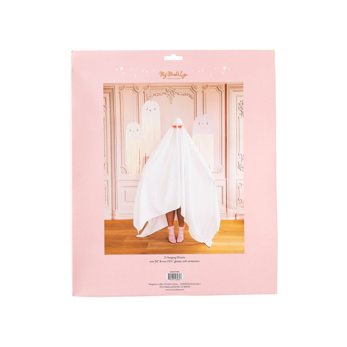 Halloween Assorted Hanging Ghost Decorations - 3pk