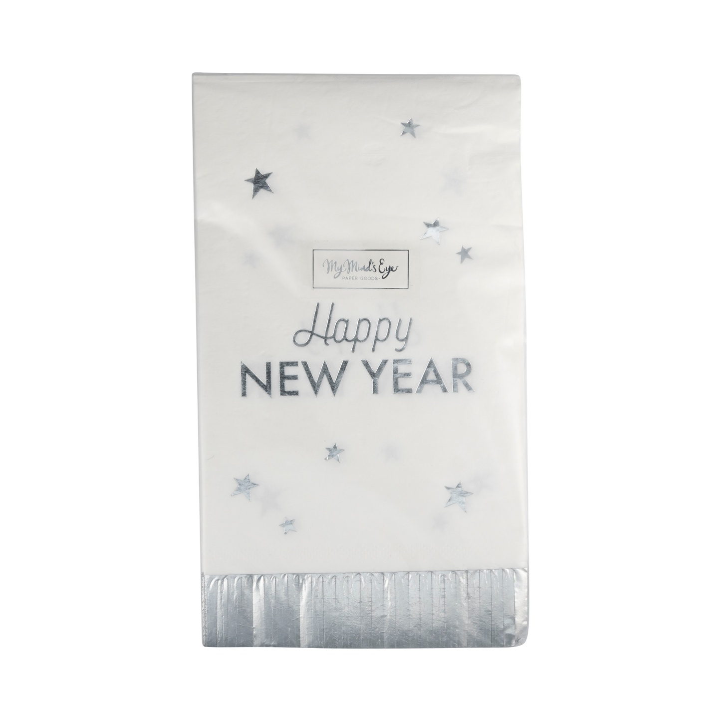 Happy New Year Fringed Dinner Napkins - 24pk