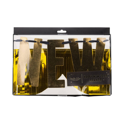 Happy New Year Gold Banner Set