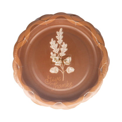 Give Thanks Dessert Paper Plates - 8pk