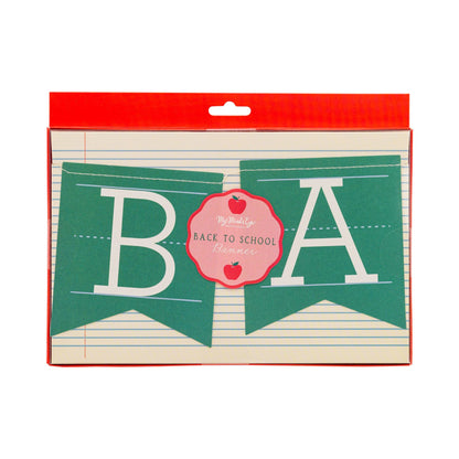 Back to School Chalkboard Flag Banner