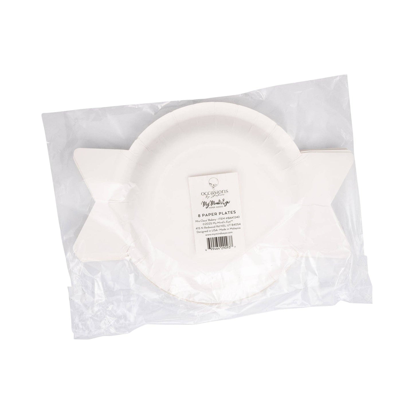 Mrs Claus' Bakery Holiday Paper Plates - 8pk