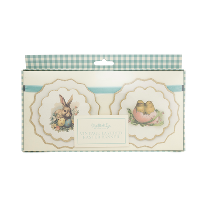 Vintage Layered Easter Banner