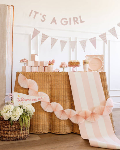 Baby Shower Girl Pink Banner Set