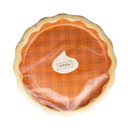 Plaid Pumpkin Pie Dessert Paper Plates - 8pk