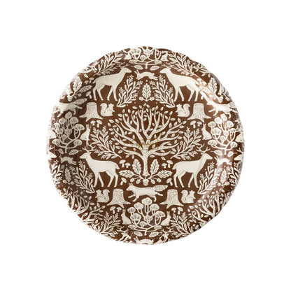 Woodland Toile Large Paper Plates - 8pk
