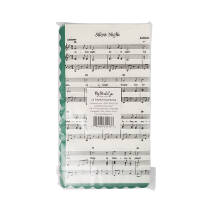 Christmas Sheet Music Paper Dinner Napkins - 24pk