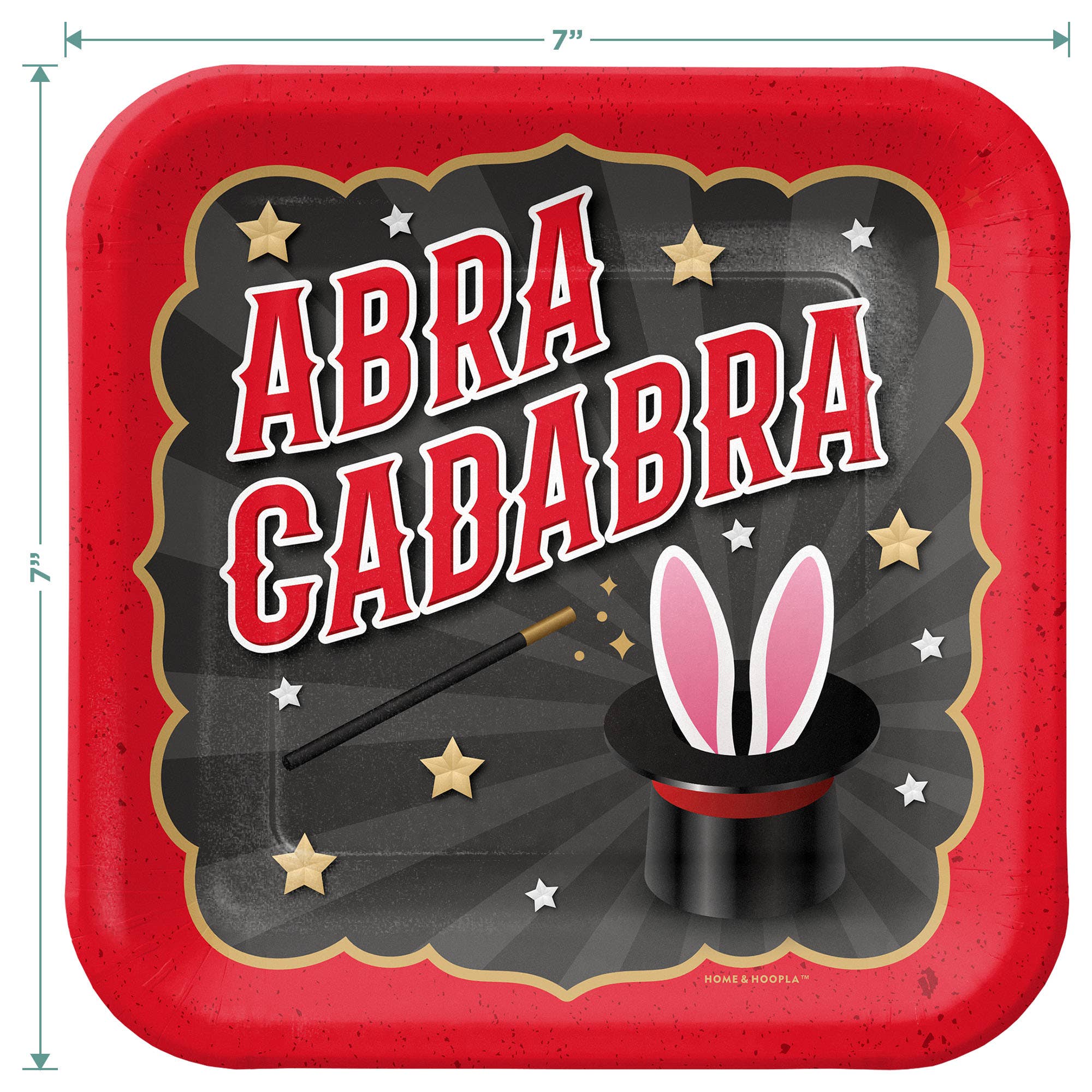 Magic Party Abracadabra Small Paper Plates - 16pk