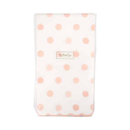 Baby Pink Polka Dot Dinner Napkins - 24pk