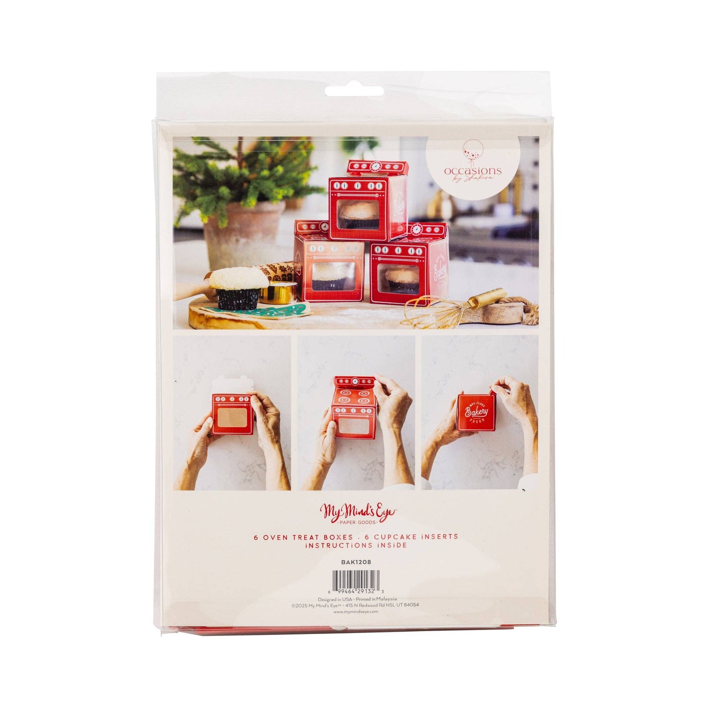 Mrs. Claus' Bakery Christmas Oven Shaped Treat Boxes - 8pk