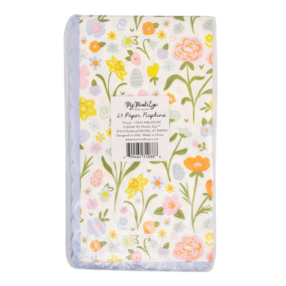 Blossom Floral Guest Towel Paper Napkins - 24pk