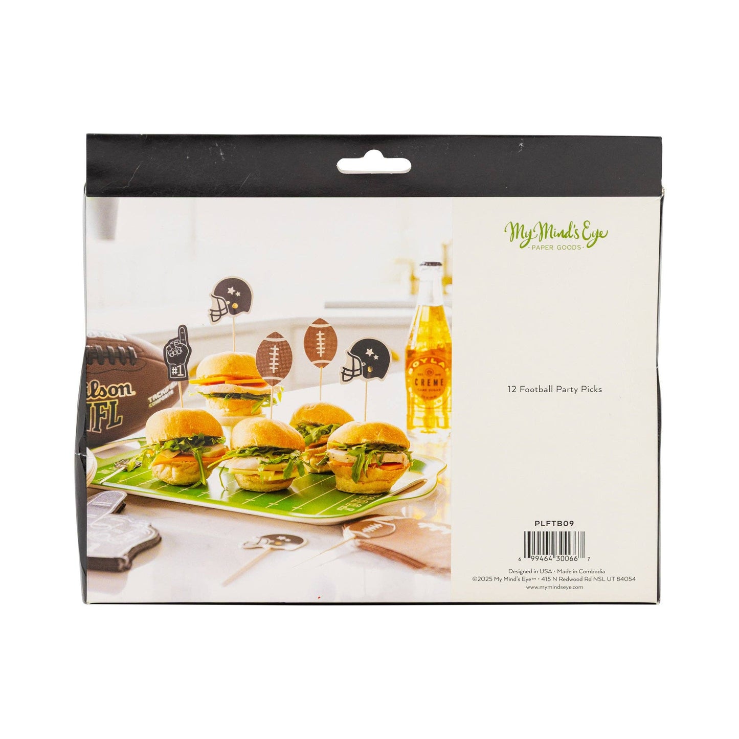 Football Themed Assorted Food Picks - 12pk