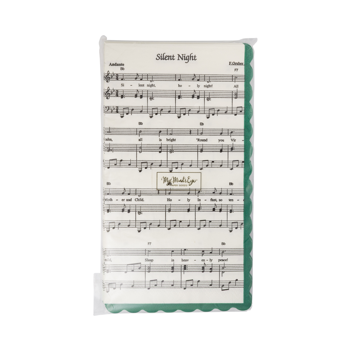 Christmas Sheet Music Paper Dinner Napkins - 24pk