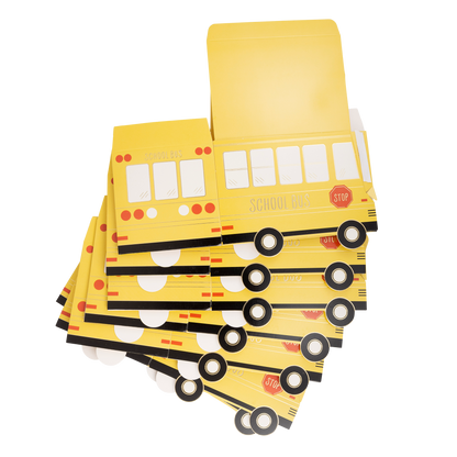 School Bus Party Favor Treat Boxes - 8pk