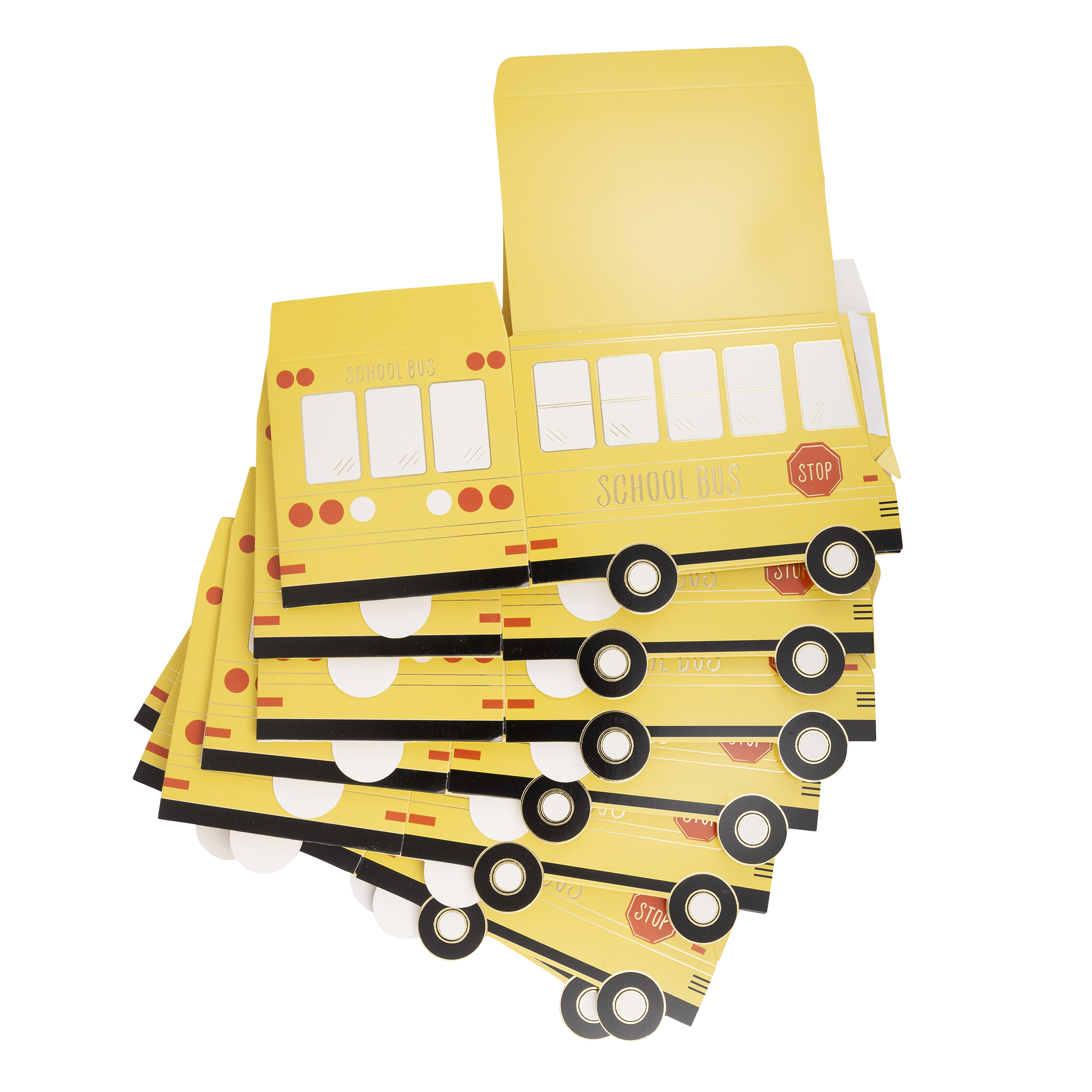 School Bus Party Favor Treat Boxes - 8pk