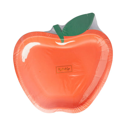 Apple Shaped Paper Plates- 8pk
