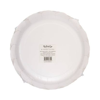Welcome Baby Boy Blue 9" Paper Plates - 8pk