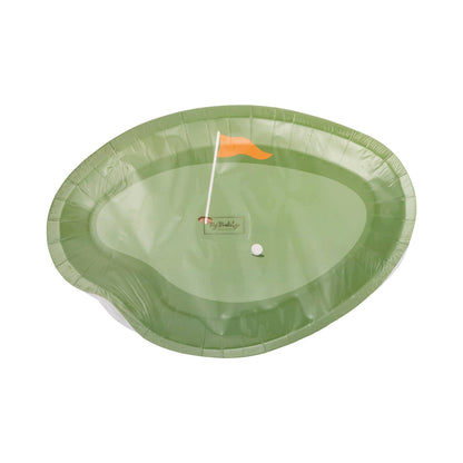 Golf Party Putting Green Paper Plates - 8pk