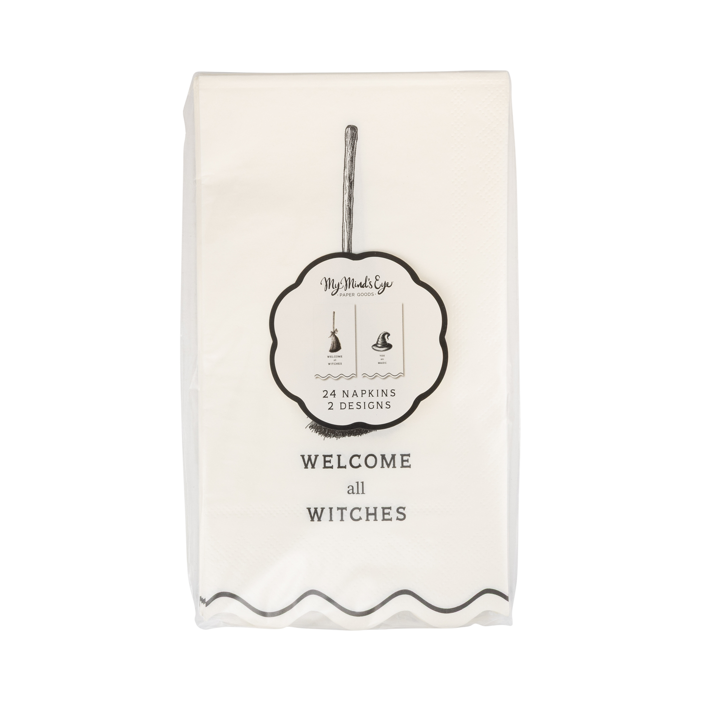 Welcome Witches Assorted Dinner Napkin Set - 24pk