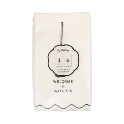 Welcome Witches Assorted Dinner Napkin Set - 24pk