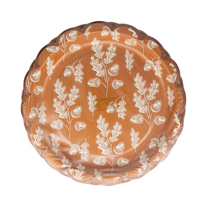 Acorns Scalloped 9" Fall Paper Plates - 8pk