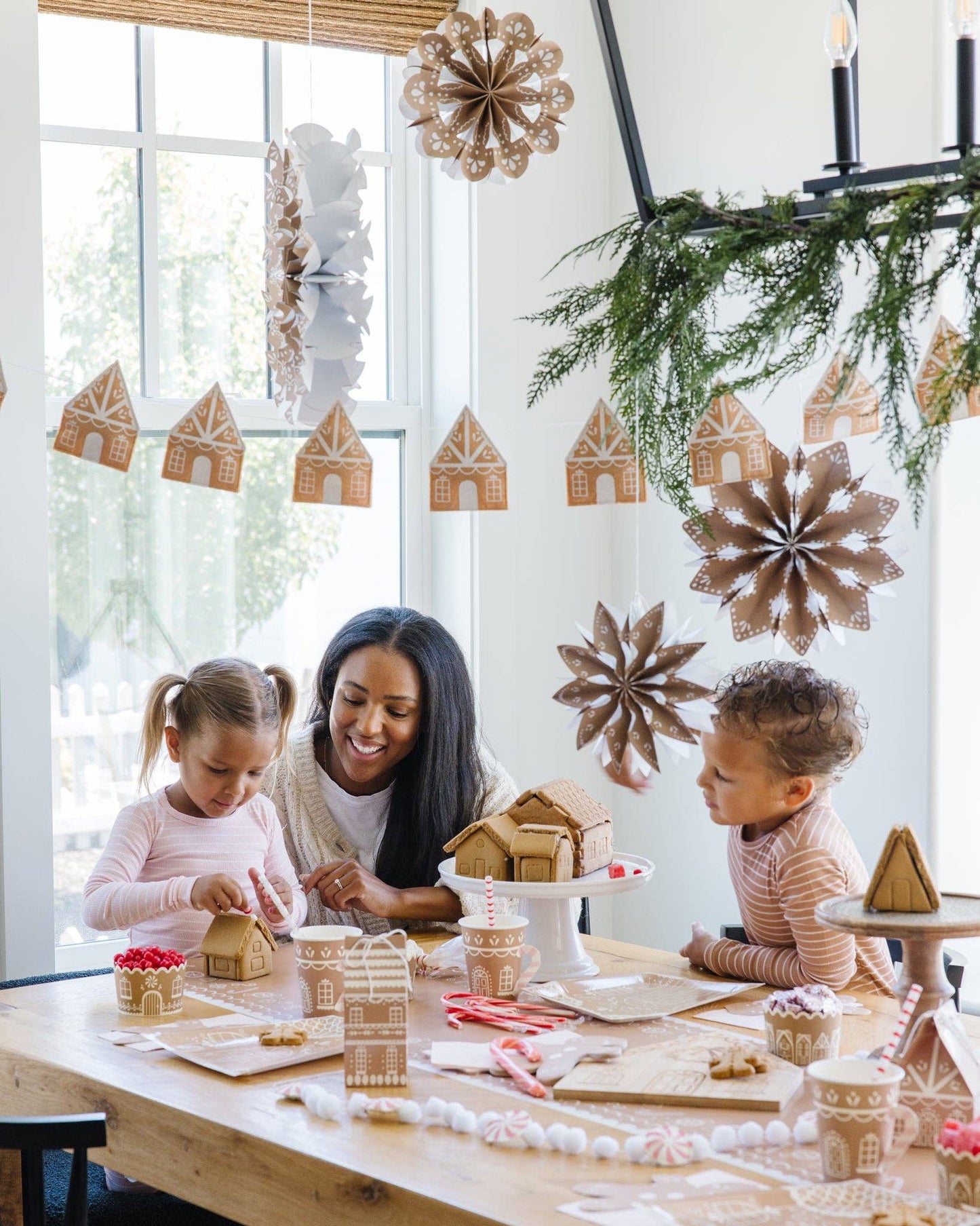 Gingerbread Party Fan Set Christmas Decor