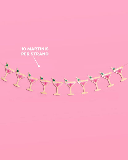 Martini Party 3D Honeycomb Banner