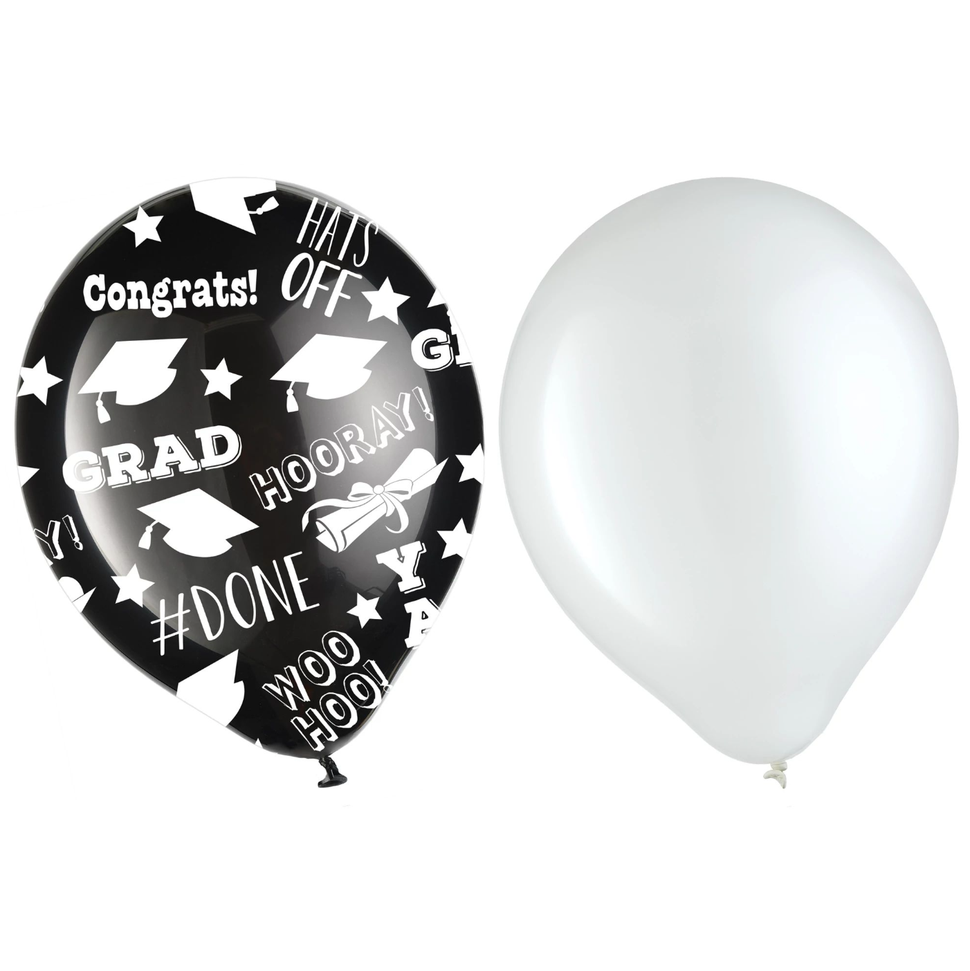 Assorted Graduation Party Latex Balloons - 15 pk