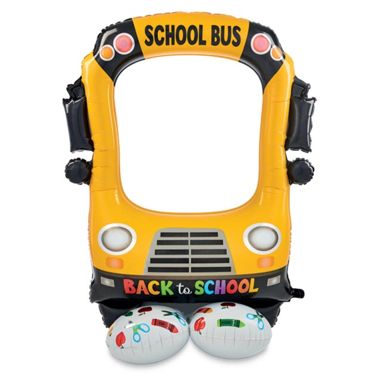 Back to School Airloonz Selfie Bus Balloon - 56"