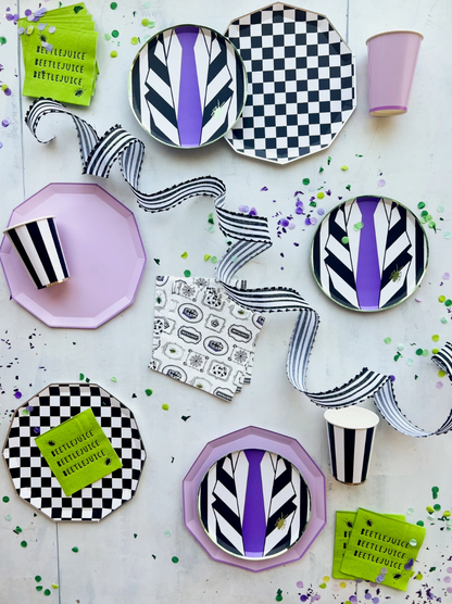 Beetlejuice Suit Small Paper Plates - 8pk