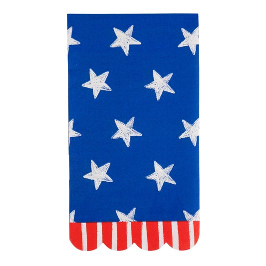 Blue Stars & Stripes Paper Dinner Napkins - 24pk
