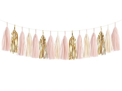 Blush & Gold Tassel Garland Kit