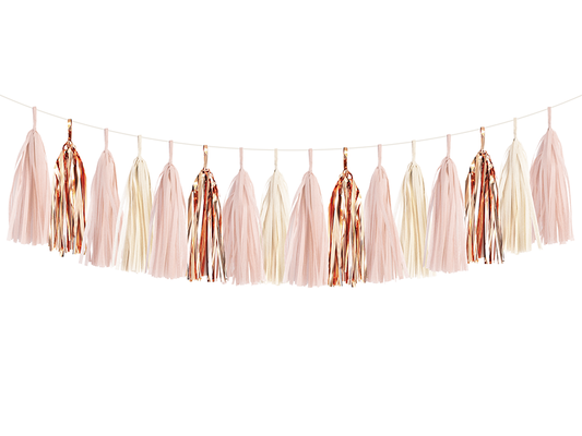 Blush & Rose Gold Tassel Garland Kit