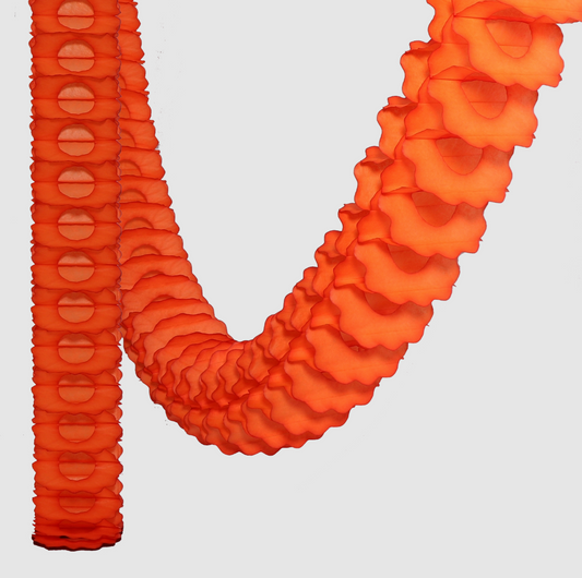 Bright Orange Classic Garland Streamer