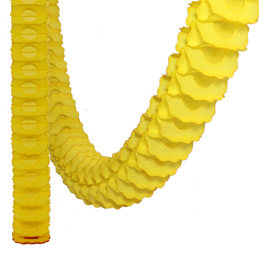 Classic Garland Streamer Bright Yellow