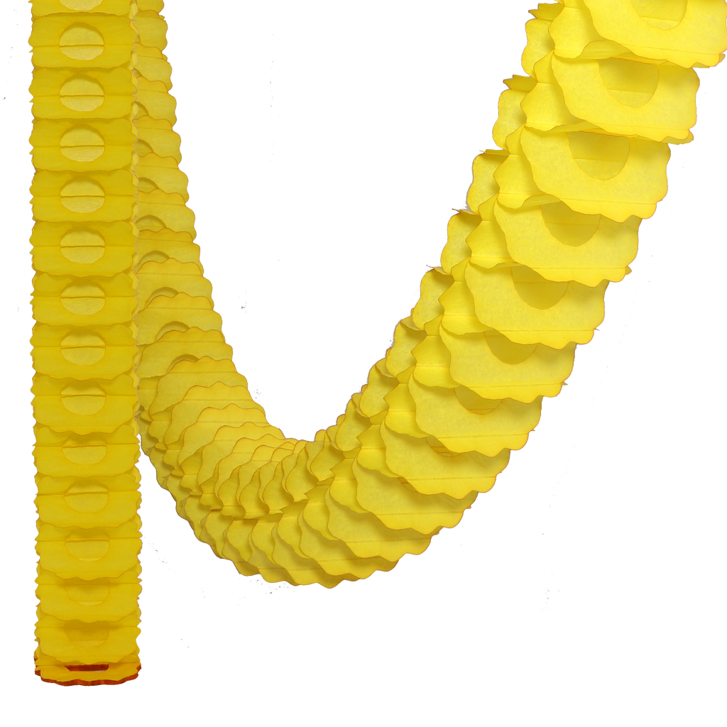 Classic Garland Streamer Bright Yellow